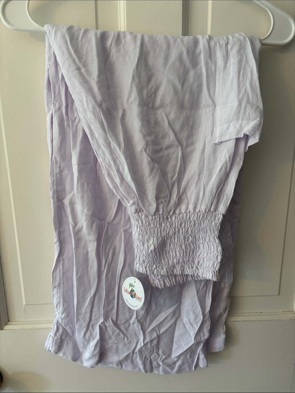 Light lavender beach cover-up pants brand new with tag